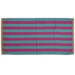 Bahne - Håndklæde stribe 70x140 Turkis, pink, orange
