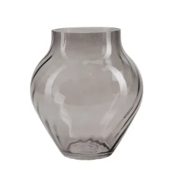 Bahne - Vase rund form - røg
