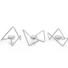 Black+Blum - Triangular "Loop" - Chrome - sæt med 3 stk