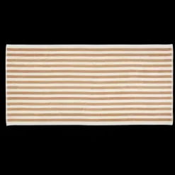 Blomus - Bathtowel -ARTO- colour Moonbeam/Amber Brown thick stripes