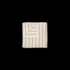 Blomus - Guest towel -ARTO- colour Moonbeam/Amber Brown thin stripes