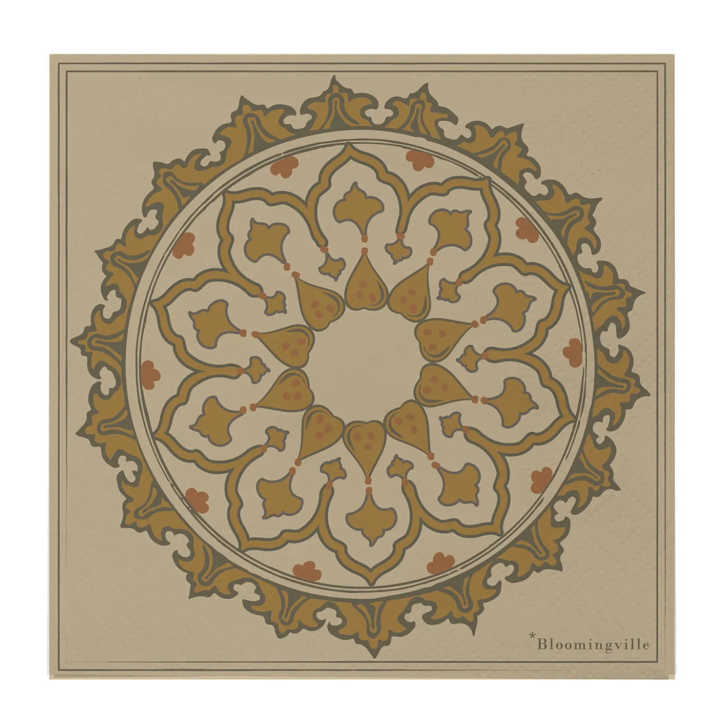 Bloomingville - Betri Serviet, Brun, FSC® Mix, Papir