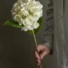 Bloomingville - Hydrangea Kunstig stilk, Hvid, Plastik