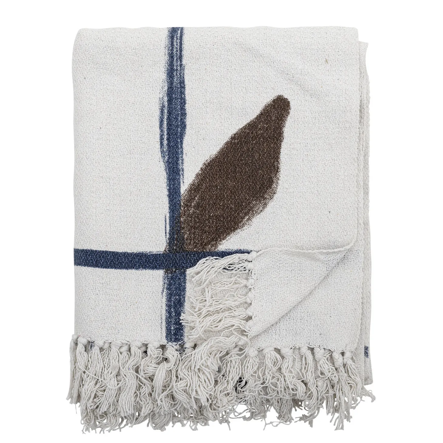 Bloomingville - Imperia Plaid, Natur, Genanvendt Bomuld