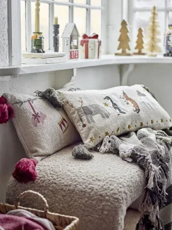 Bloomingville - Jodina Plaid, Grøn, Genanvendt Bomuld
