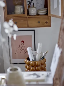 Bloomingville - Jona Vase, Brun, Stentøj
