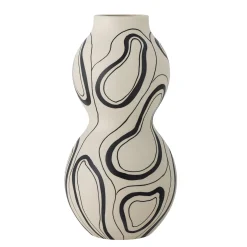 Bloomingville - Nicola Vase, Sort, Stentøj