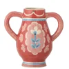 Bloomingville - Odina Vase, Rød, Stentøj