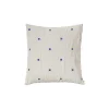 Broste Copenhagen - Pudebetræk - Tove - Baja Blue - W60 x L60 cm