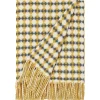 Burel Factory - Azulejo Biocolor - Plaid/tæppe - Grey og Mustard Yellow/Gul