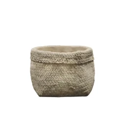 Chic Antique - Corte skjulere med flettede mønster lavet i cement (Ø17 cm)