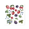 Chic Antique - Serviet - Vilde bær - 16x16 cm - Hvid