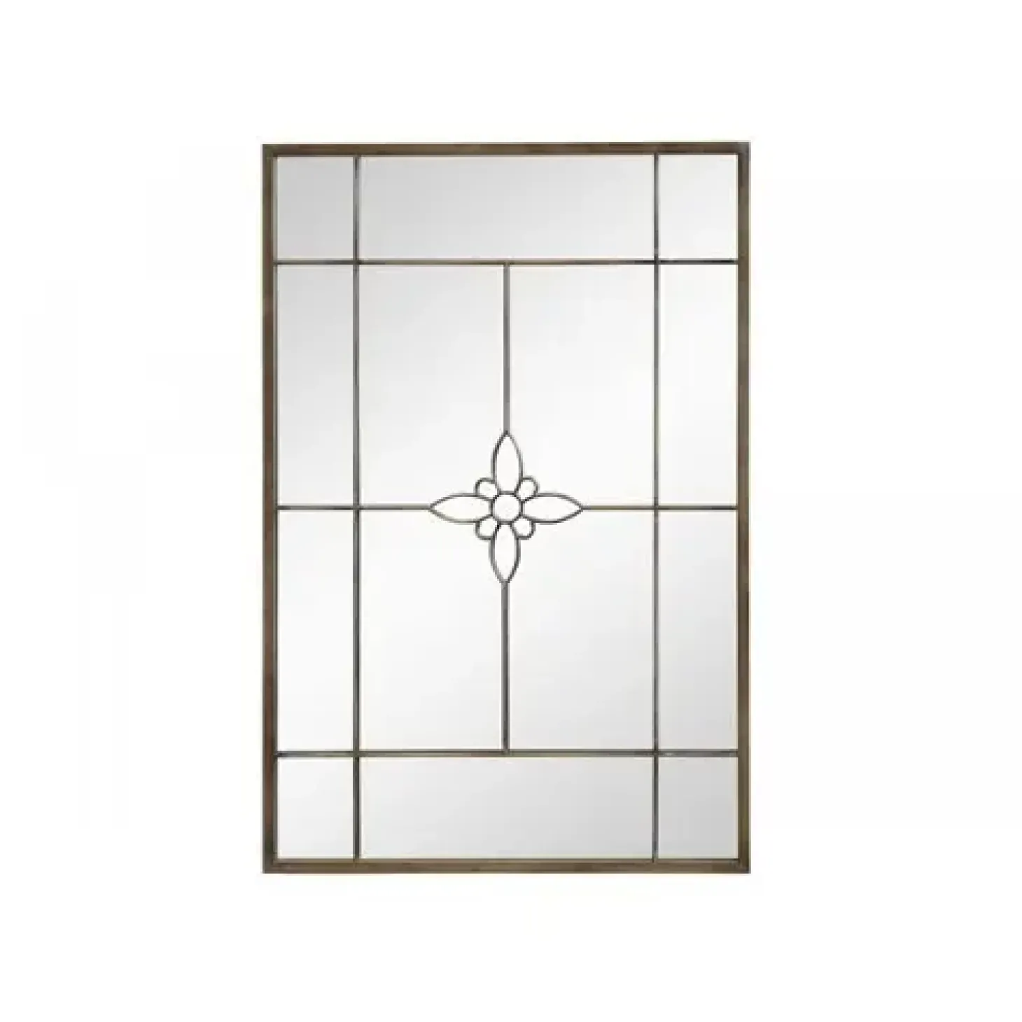 Chic Antique - Spejl med blomst - 120x80 cm