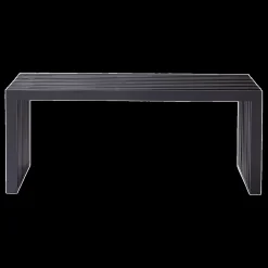 Cinas - Rib bænk 104x35cm mahogni mat sort