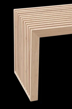 Cinas - Rib 2-pers bænk 73x35x43cm bambus