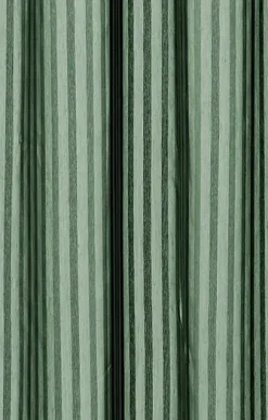 Compliments - Badeforhæng - Lines shower curtain w/eyelets 200 cm - Skovgrøn