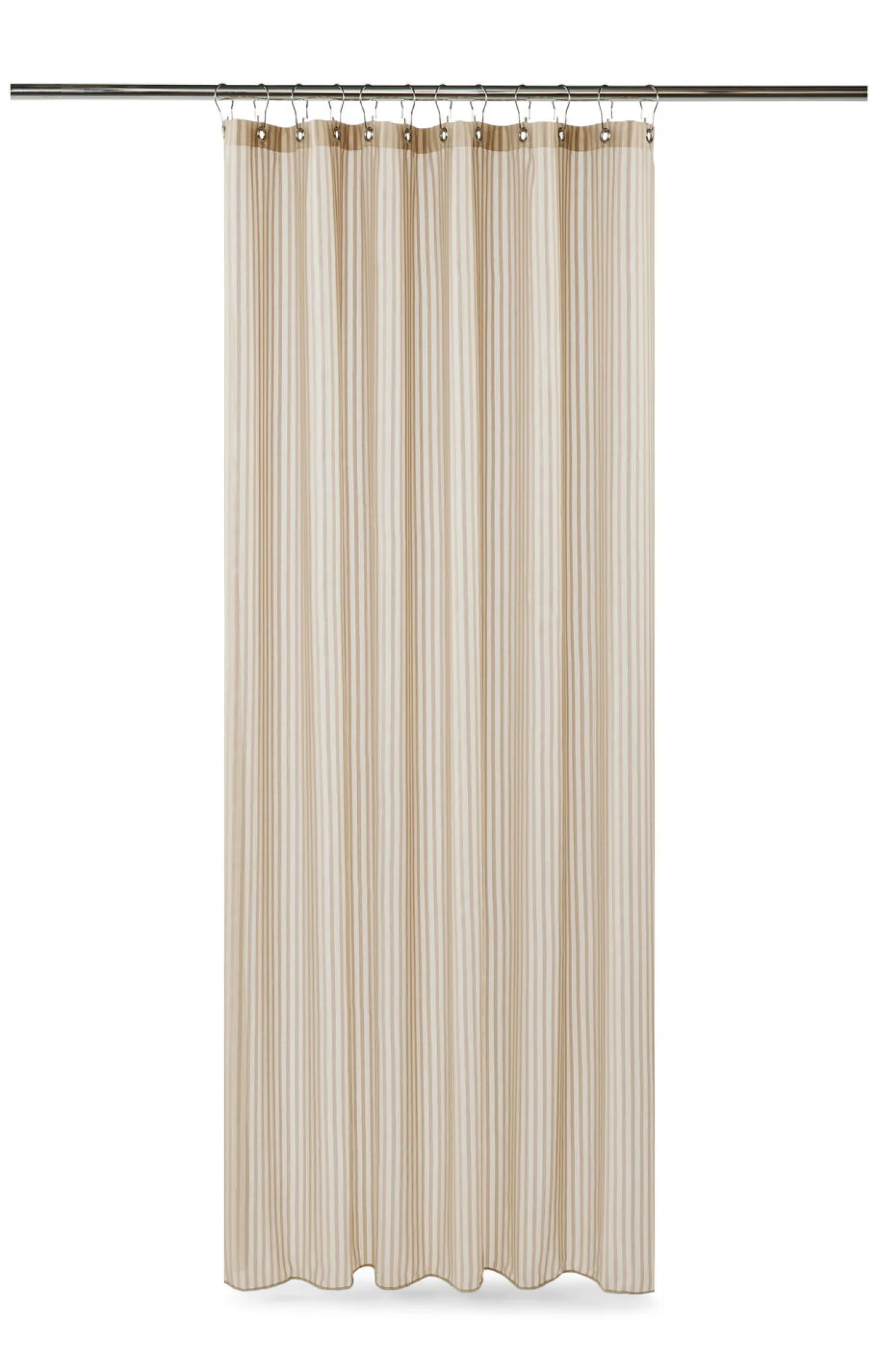 Compliments - Badeforhæng - Lines shower curtain w/eyelets 200 cm - Linen