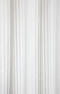 Compliments - Badeforhæng - Lines shower curtain w/tape 200 cm - Lys grå