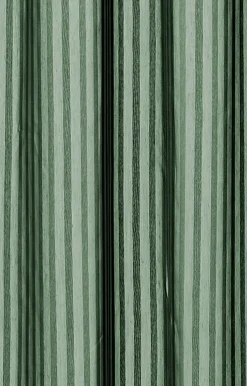 Compliments - Badeforhæng - Lines shower curtain w/tape 200 cm - Skovgrøn