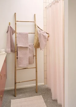 Compliments - Badeforhæng - Lines shower curtain w/eyelets 220 cm - Rose