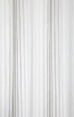 Compliments - Badeforhæng - Lines shower curtain w/eyelets 200 cm - Lys grå