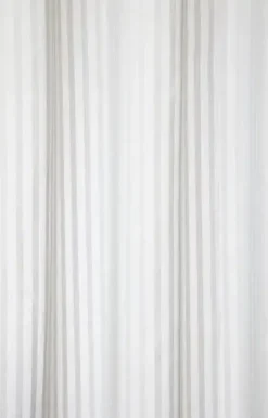 Compliments - Badeforhæng - Lines shower curtain w/eyelets 200 cm - Lys grå