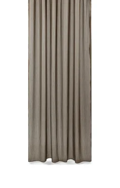 Compliments - Badeforhæng - Lines shower curtain w/tape 200 cm - Brun