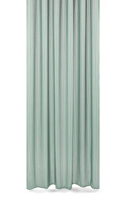 Compliments - Badeforhæng - Lines shower curtain w/tape 200 cm - Støvet grøn