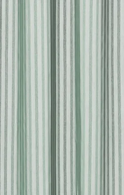 Compliments - Badeforhæng - Lines shower curtain w/tape 200 cm - Støvet grøn