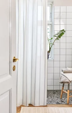 Compliments - Badeforhæng - Lumien shower curtain w/eyelets 220 cm - Sand