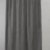 Compliments - Badeforhæng pine, mørkegrå med hvidt mønster, 140x200 cm.