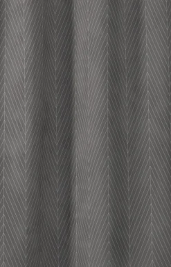 Compliments - Badeforhæng - Pine shower curtain w/tape 200 cm - Mørk grå