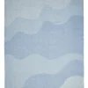 Compliments - Plaid - Waves Throw - 140x200 cm - Mineral blue