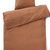 Compliments - Sengetøj - Stone Bed Linen 200x200/60x63 (2) cm - Brun