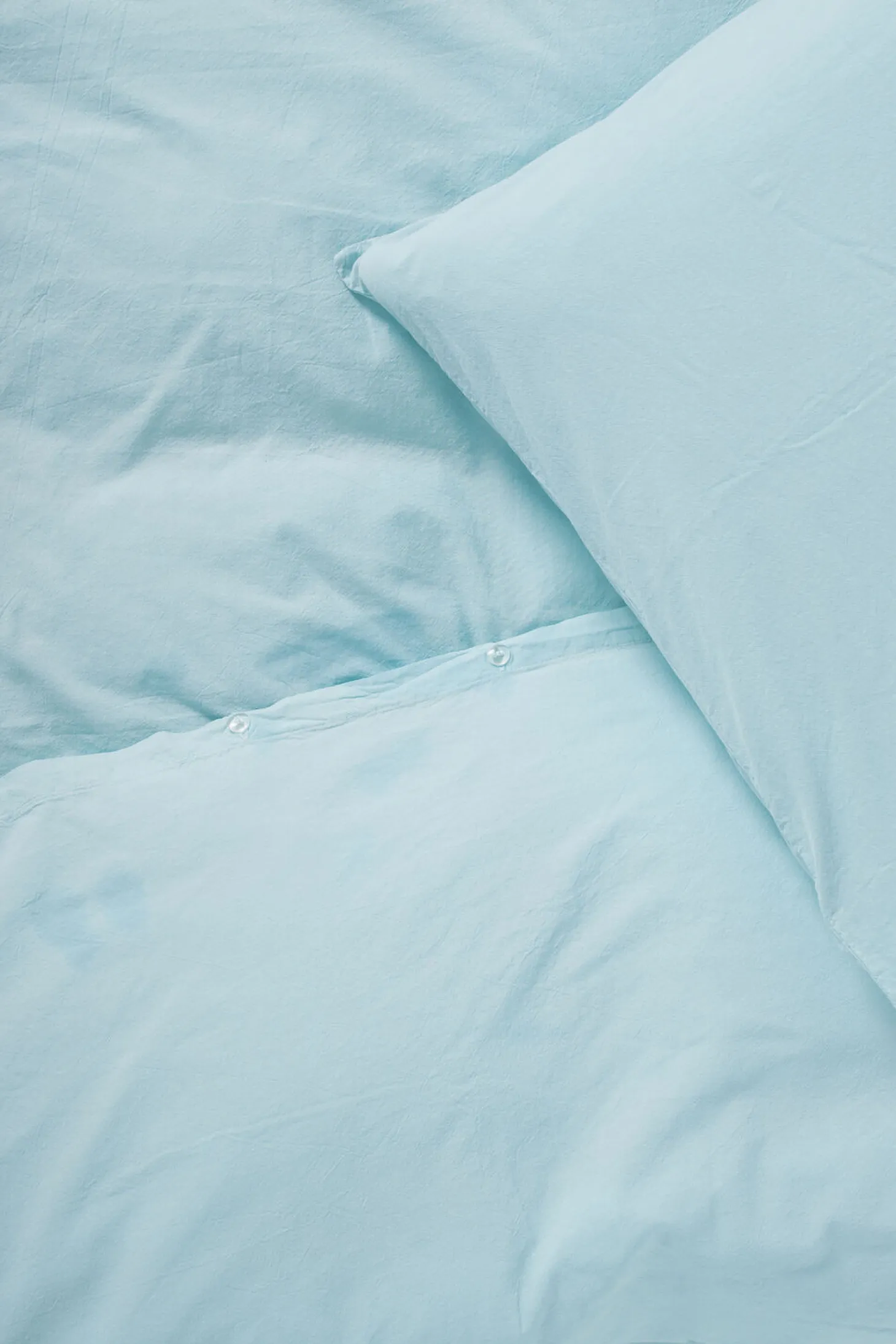 Compliments - Sengetøj - Stone Bed Linen 140x200/60x63 cm - Sky blue