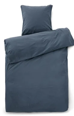 Compliments - Sengetøj - Stone Bed Linen 140x200/60x63 cm - Mørk blå