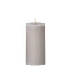 Cozy Living - LED Rustik stearinlys STEN - D7,5 H15 cm.