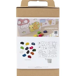 Creativ Company - DIY Kit Farvelægning, standardfarver, Tegneplade, 1 pk.