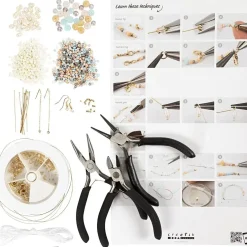 Creativ Company - Start DIY Kit Smykker Klassiske Perler, 1 pk.