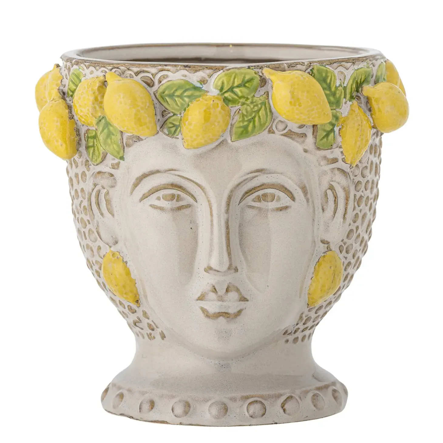 Creative Collection - Limone Urtepotteskjuler, Gul, Stentøj