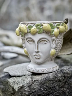 Creative Collection - Limone Urtepotteskjuler, Gul, Stentøj