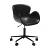 DAN-FORM - GAIA Office Stol - Vintage sort kunstlæder