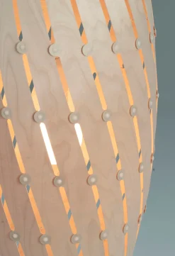 David Trubridge - Ebb Roll Lampe, natur