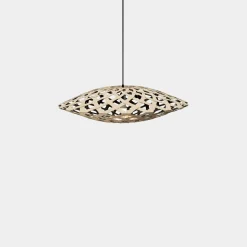 David Trubridge - Flax Pendel - Black/Natur, 80 cm