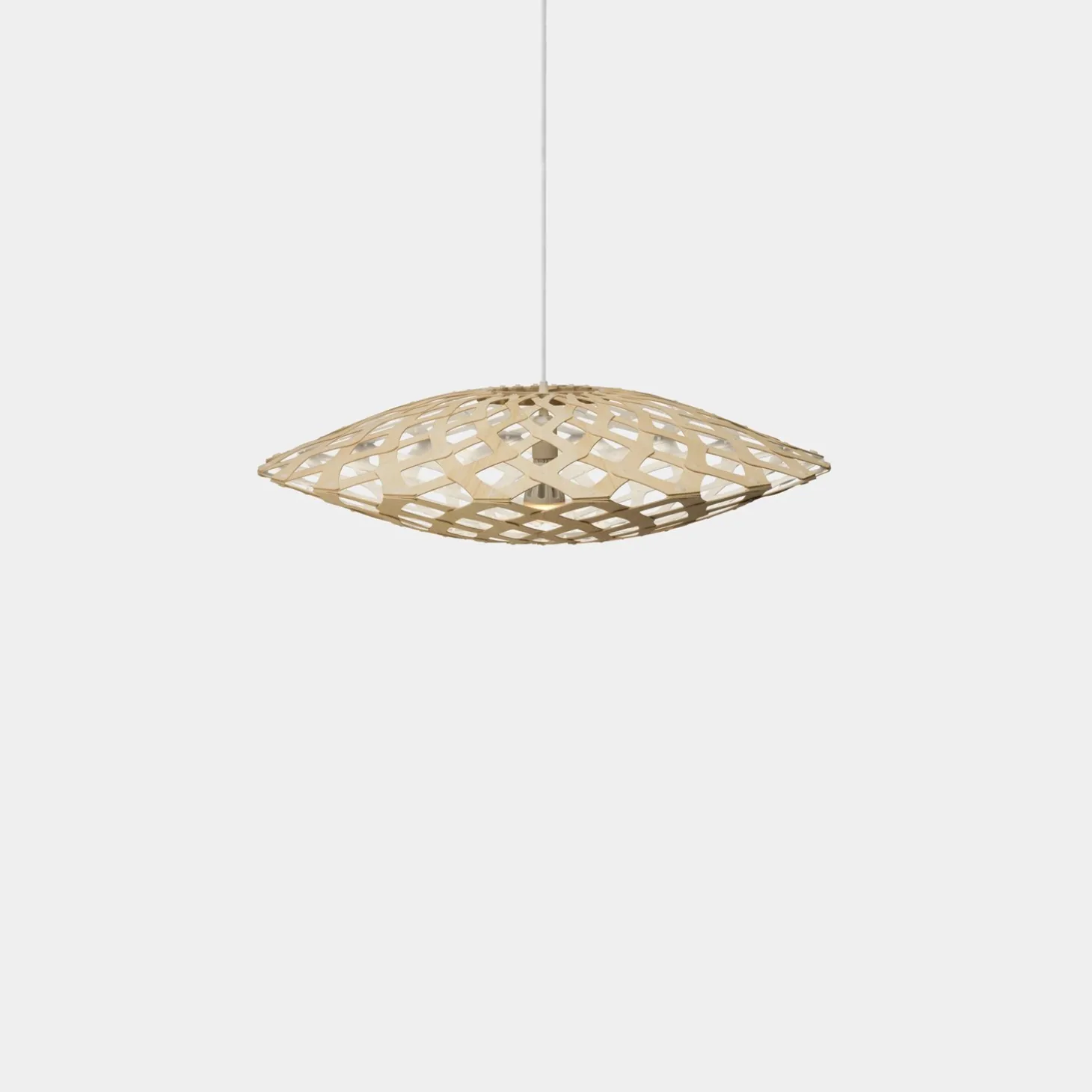 David Trubridge - Flax Pendel - Hvid/natur, 80 cm