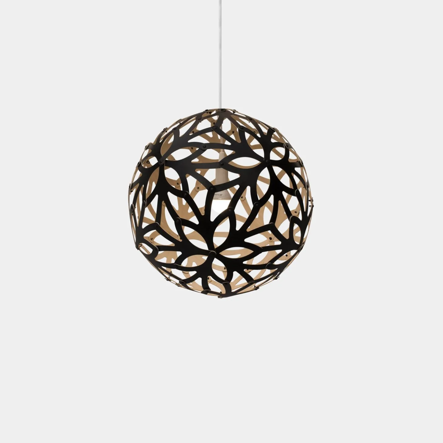 David Trubridge - Floral Pendel - Sort/natur Ø 80 cm