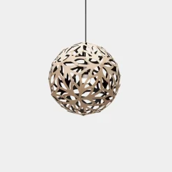 David Trubridge - Floral Pendel - Sort/natur Ø 60 cm