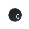 Design Letters - iphone oplader - Charger - "G" - Sort