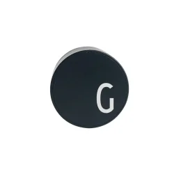 Design Letters - iphone oplader - Charger - "G" - Sort