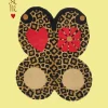 Doing Goods - Looney Leopard Butterfly Gulvtæppe - Large